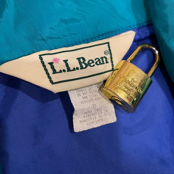 Vintage 90s L.L.Bean Pull Over Snap Pocket Windbreaker - Picture 4 of 4